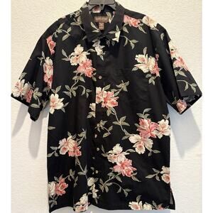 Cooke Street Black Hawaiian Short Sleeve Shirt Size XL NWOT